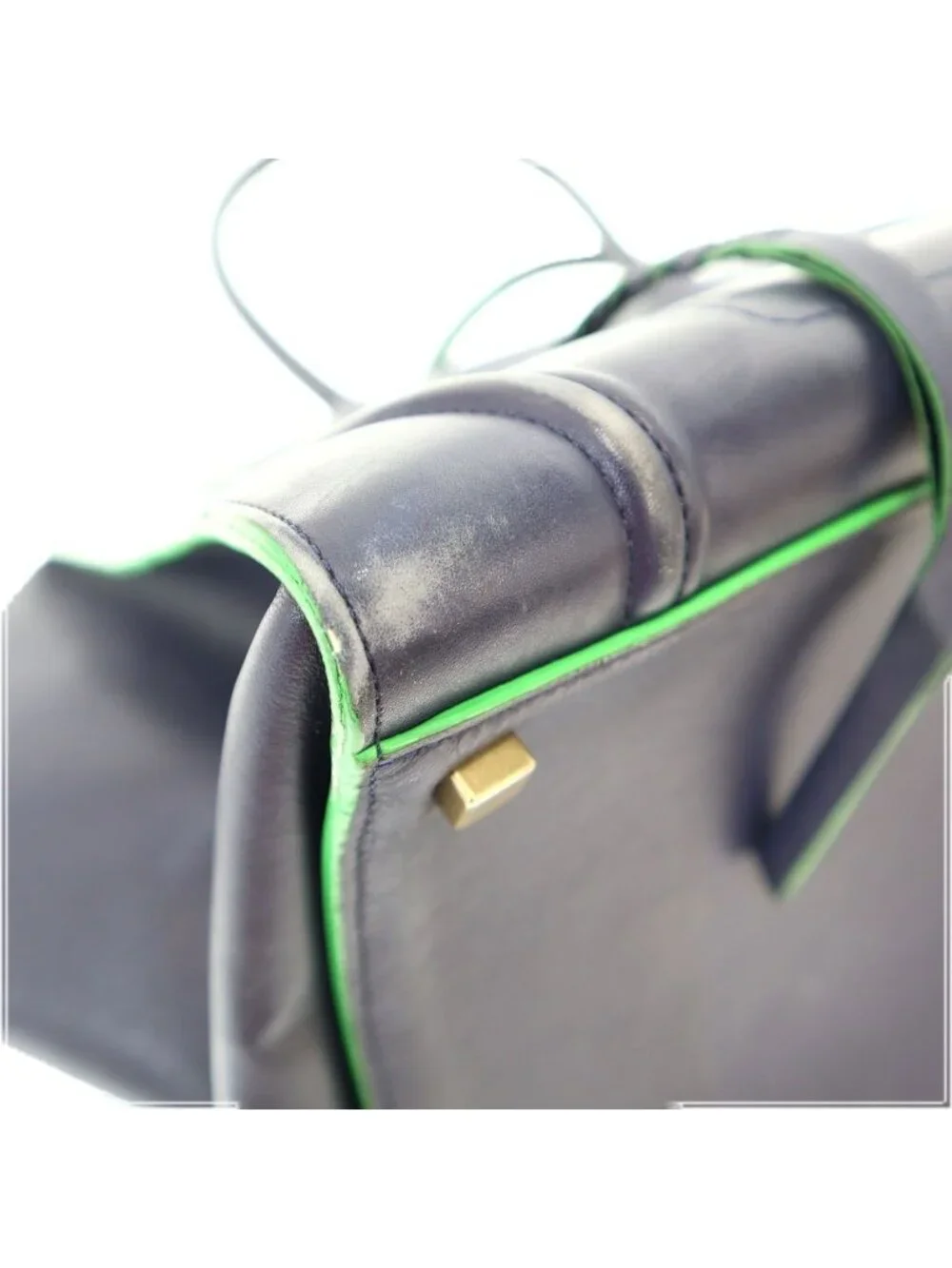 Celine Luggage Phantom Tote Bag Blue Green